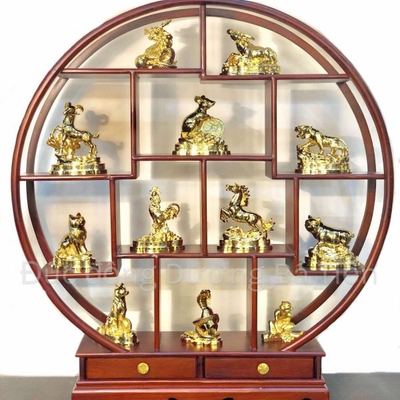 Tượng 12 con giáp mạ vàng